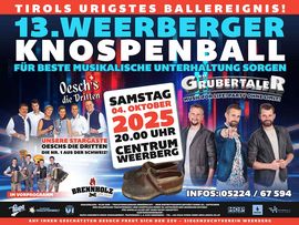 Plakat 13. Weerberger Knospenball
