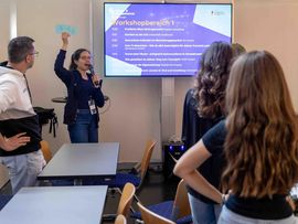 Die Messehalle der career and competence messe in Innsbruck