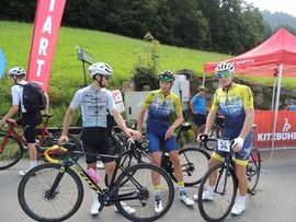 Starter beim internationalen Horn-Radrennen in Kitzbühel
