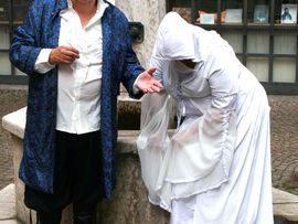 Schauspieler von einem Jedermann Theater in Innsbruck