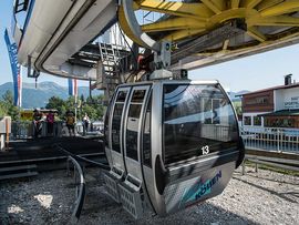 Gondel der Bergbahnen Hochkössen im Kaiserwinkl in Tirol - freizeit-tirol.at