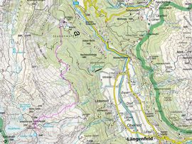 Kartenausschnitt Skitour Innerberger Felderkogel
