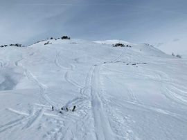 Schneespuren Skitour