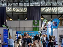 Die Messehalle der career and competence messe in Innsbruck