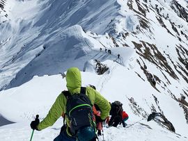 Skitour Hohe Warte Abstieg 