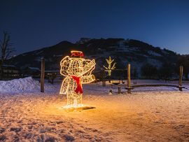 Lichtfiguren beim Herzleuchten Zell am Ziller