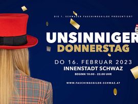 Banner Unsinniger Donnerstag Schwaz