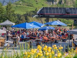 Fest auf der Bergstation