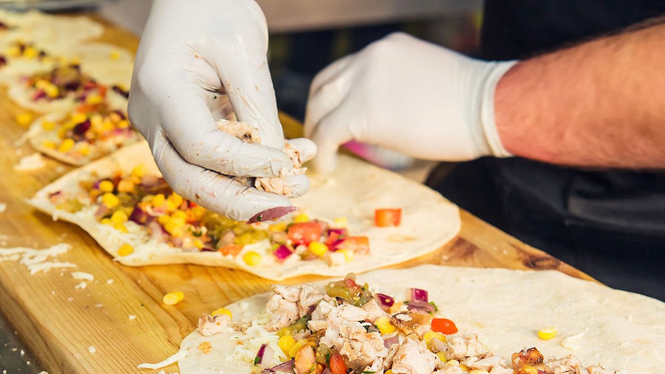 Quesedillas auf der Street Food